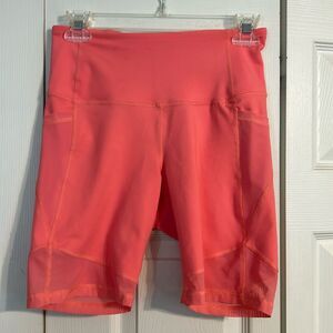 OLD NAVY ACTIVE Size Medium Go Dry Peach Coral Athletic Bike Shorts Workout